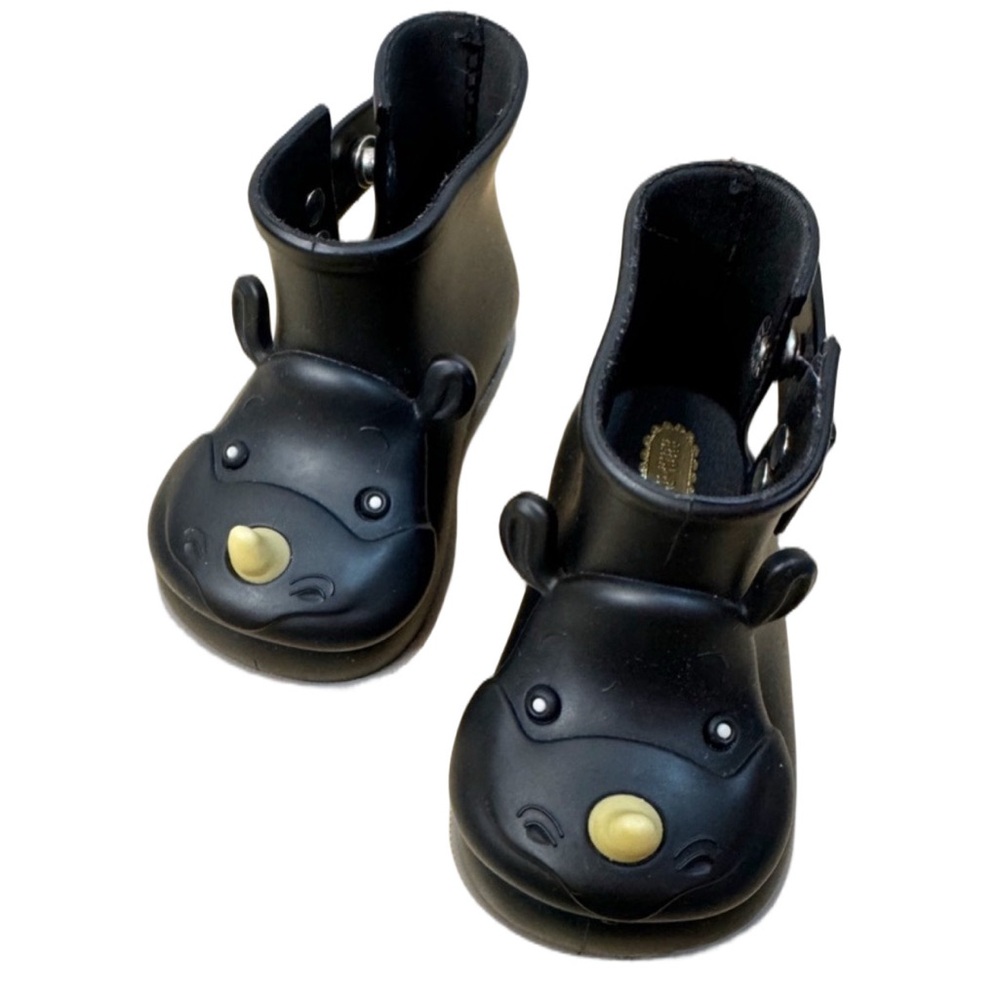 Mini Melissa Kids Rhino -Themed booties. Size 5. Great Condition Rubber Boot HTF